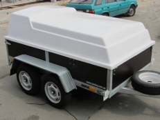 Крышка из стеклопластика (h500) на прицеп 2400 х 1400 мм